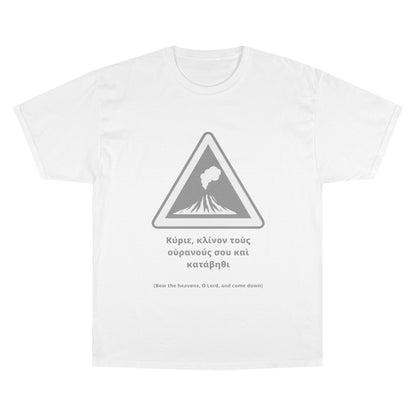 "Bow the Heavens" – Psalm 144:5 Champion® Tee