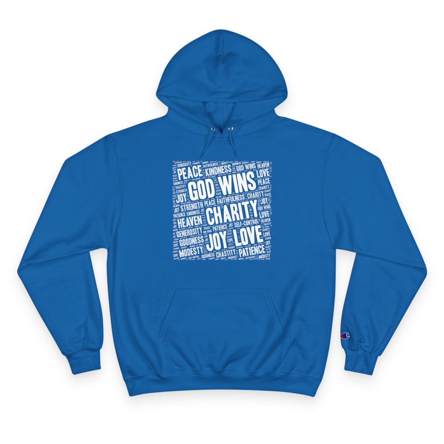 GOD WINS WITH VIRTUE ~ Champion Hoodie
