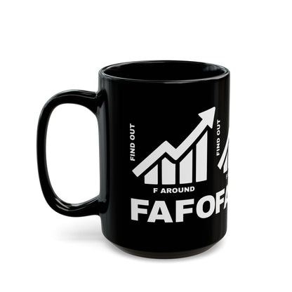 FAFO BLACK MUG — DAILY WARNING STANDARD