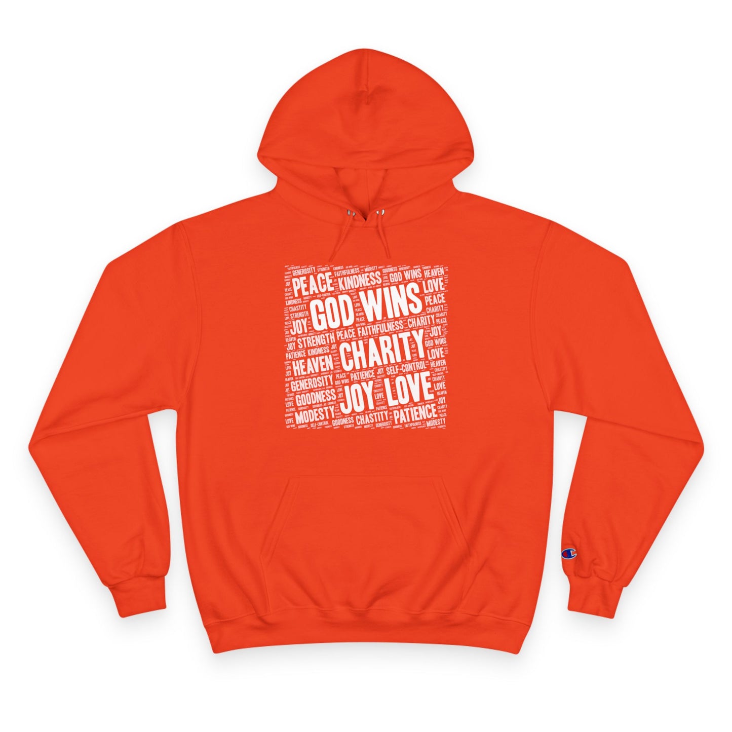 GOD WINS WITH VIRTUE ~ Champion Hoodie