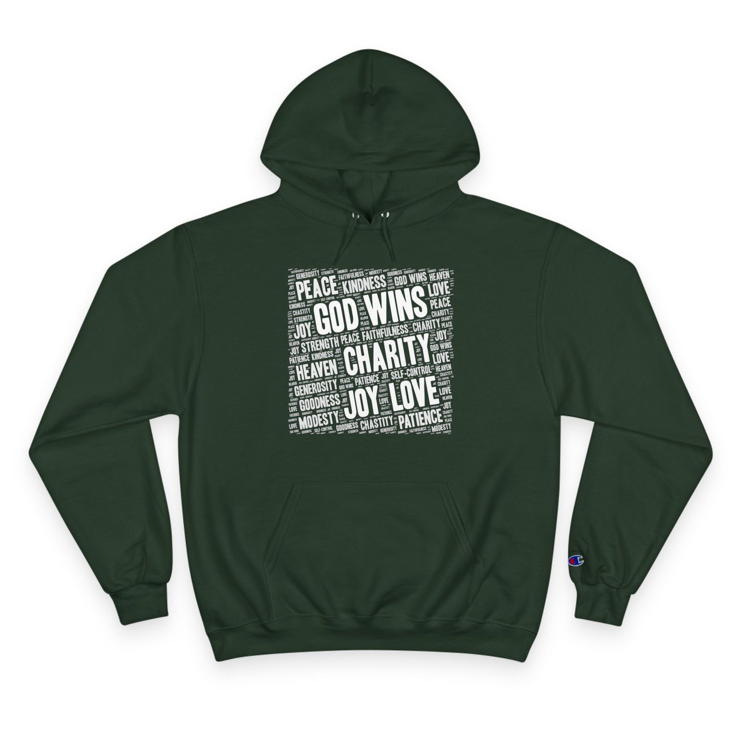 GOD WINS WITH VIRTUE ~ Champion Hoodie