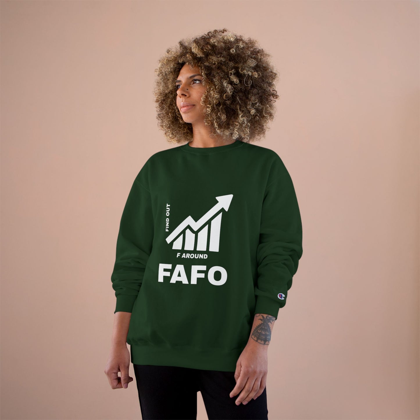 Champion® Sweatshirt — FAFO WARNING CREW