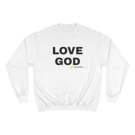 GOD WINS – Champion® Crewneck Sweatshirt