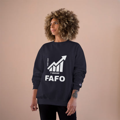 Champion® Sweatshirt — FAFO WARNING CREW