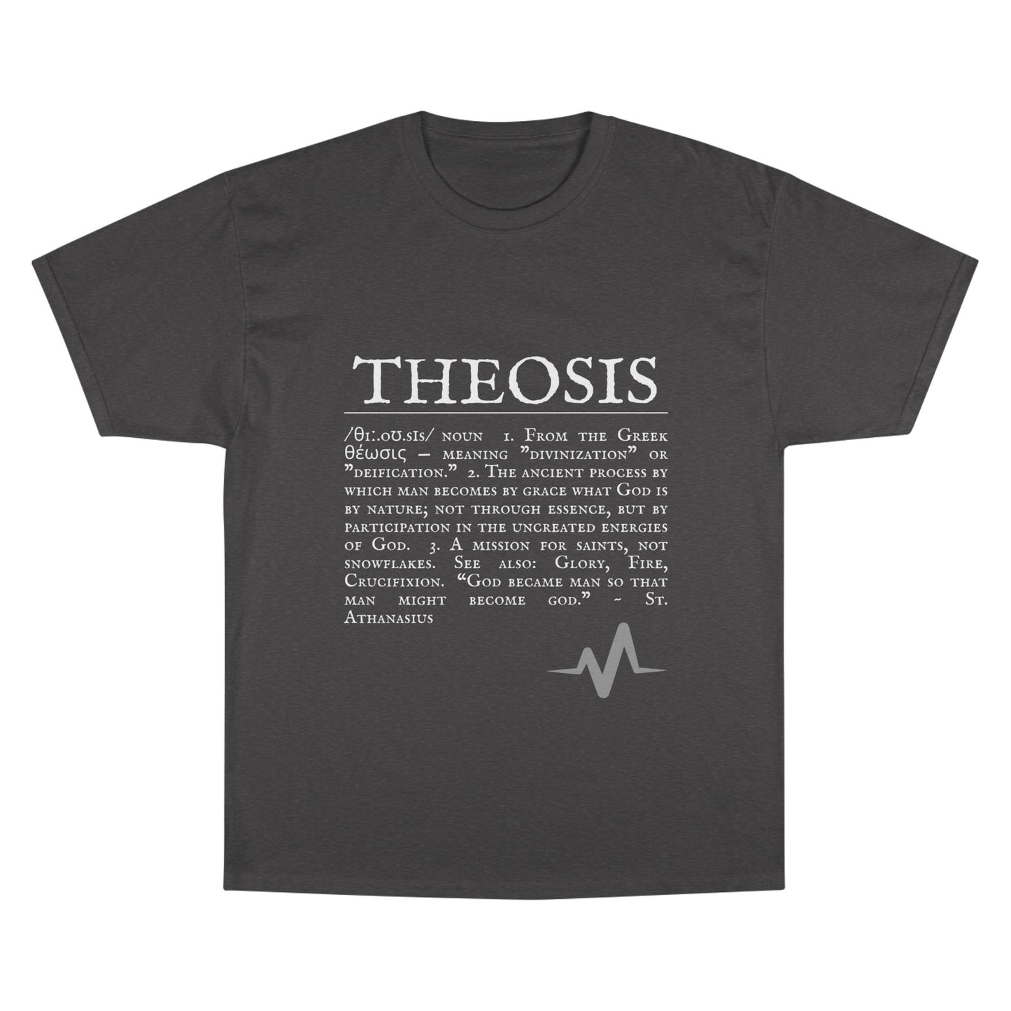 Philosophical Theosis Champion T-Shirt | Spiritual Definition Tee