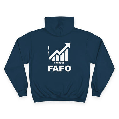 Champion® Hoodie — FAFO WARNING HOODIE