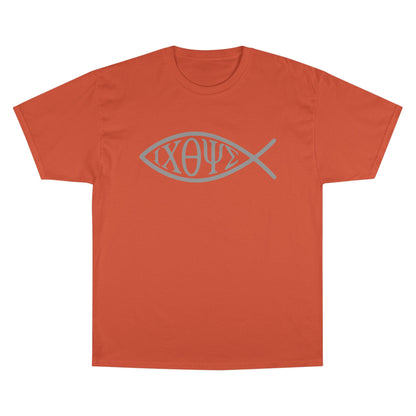 Ichthys: The Original Sign of Faith Under Fire ~ Champion T-Shirt