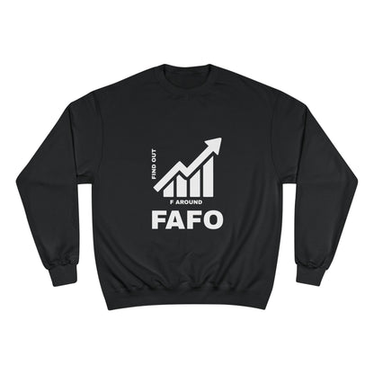 Champion® Sweatshirt — FAFO WARNING CREW