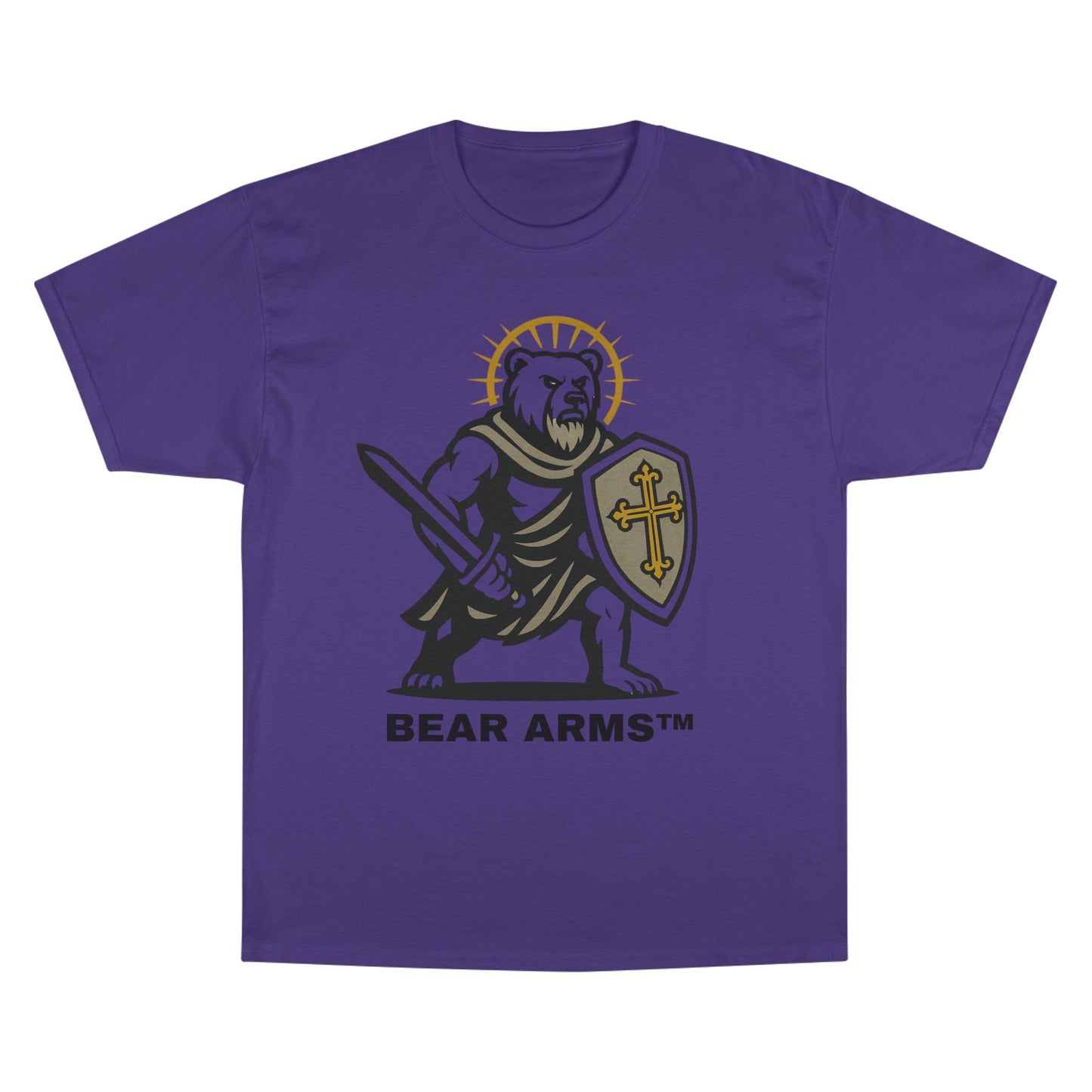 BEAR ARMS™ – BRUTUS THE CRUSADER DEFENDER (CHAMPION™ TEE)