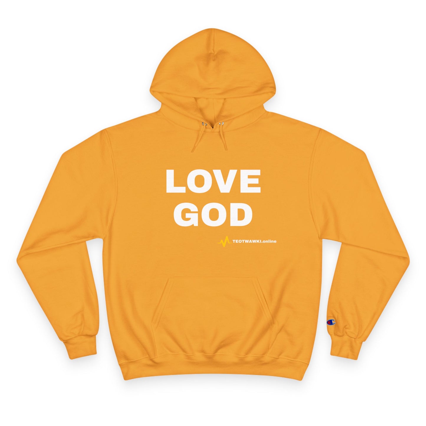 LOVE GOD – Champion® Hoodie