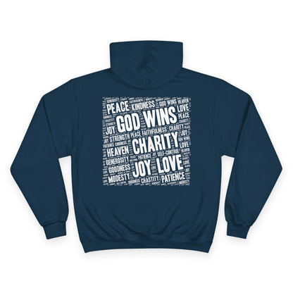 GOD WINS WITH VIRTUE ~ Champion Hoodie
