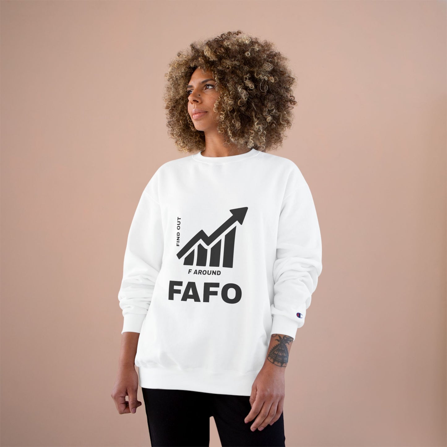 Champion® Sweatshirt — FAFO WARNING CREW