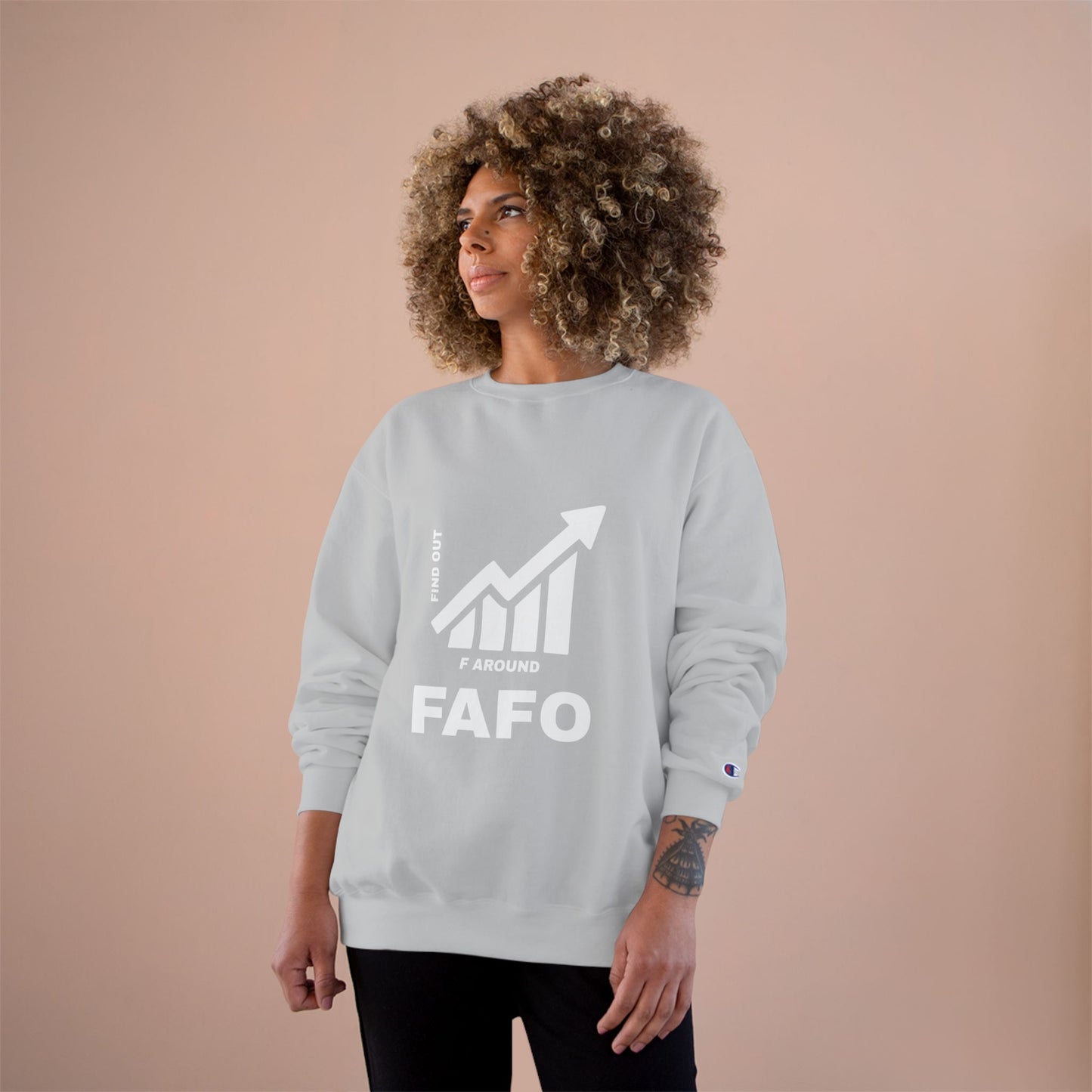 Champion® Sweatshirt — FAFO WARNING CREW