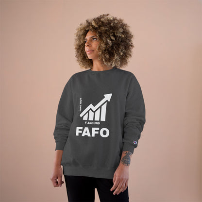 Champion® Sweatshirt — FAFO WARNING CREW