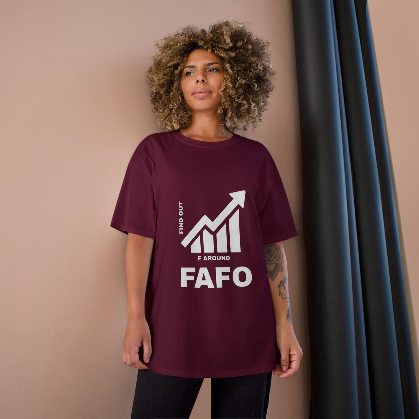Champion® T-Shirt — FAFO WARNING TEE