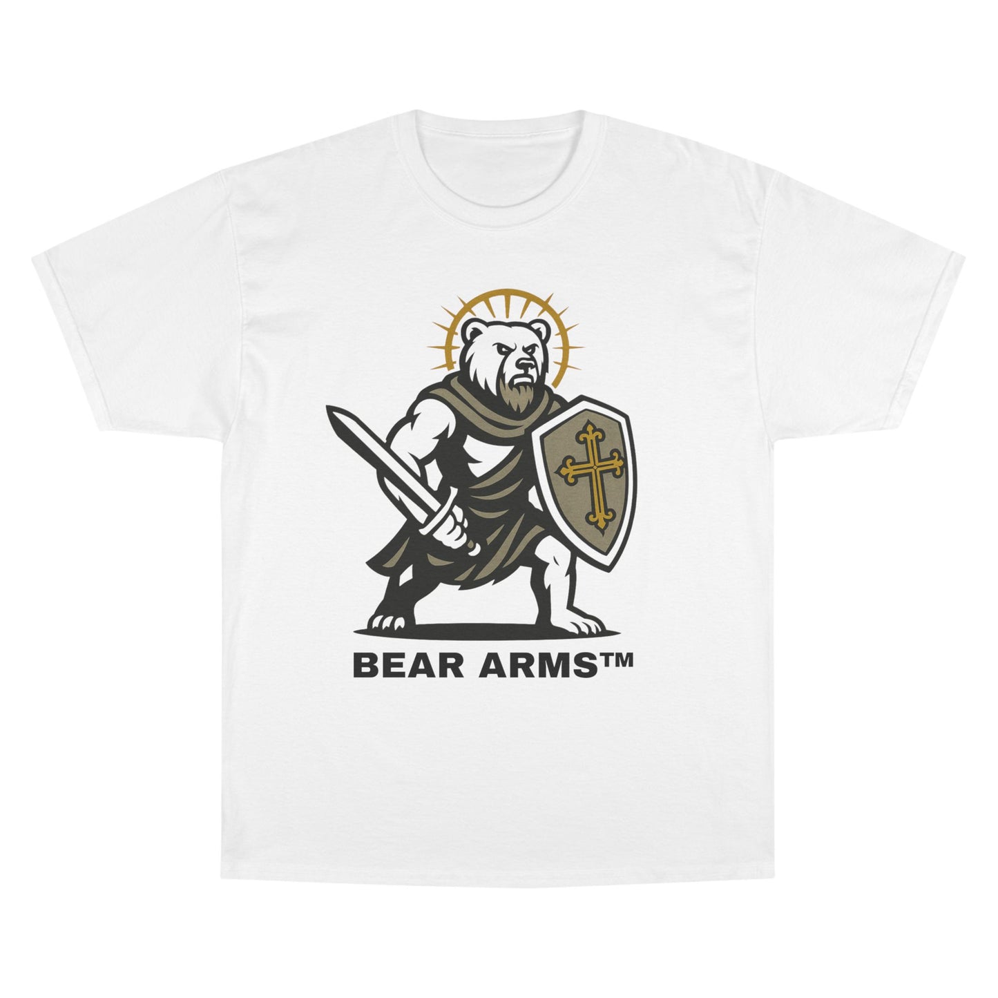 BEAR ARMS™ – BRUTUS THE CRUSADER DEFENDER (CHAMPION™ TEE)