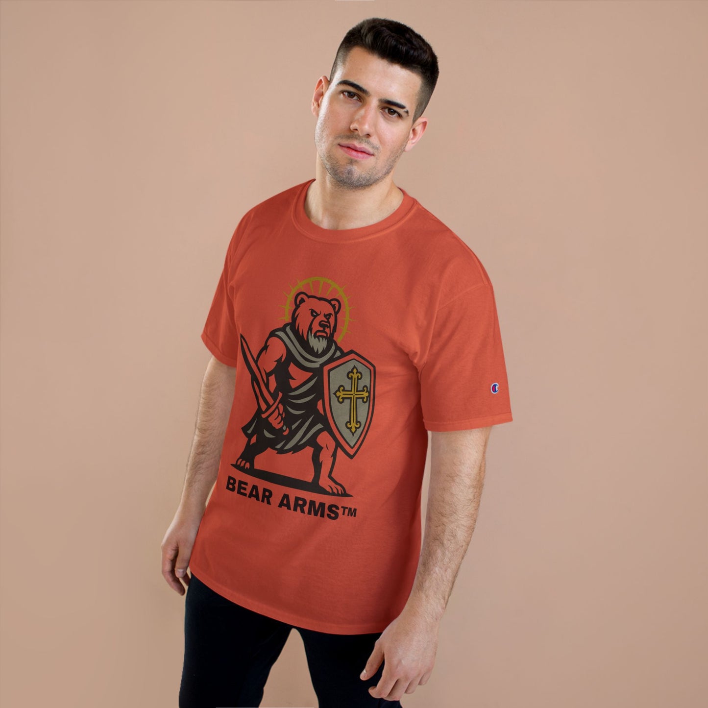 BEAR ARMS™ – BRUTUS THE CRUSADER DEFENDER (CHAMPION™ TEE)