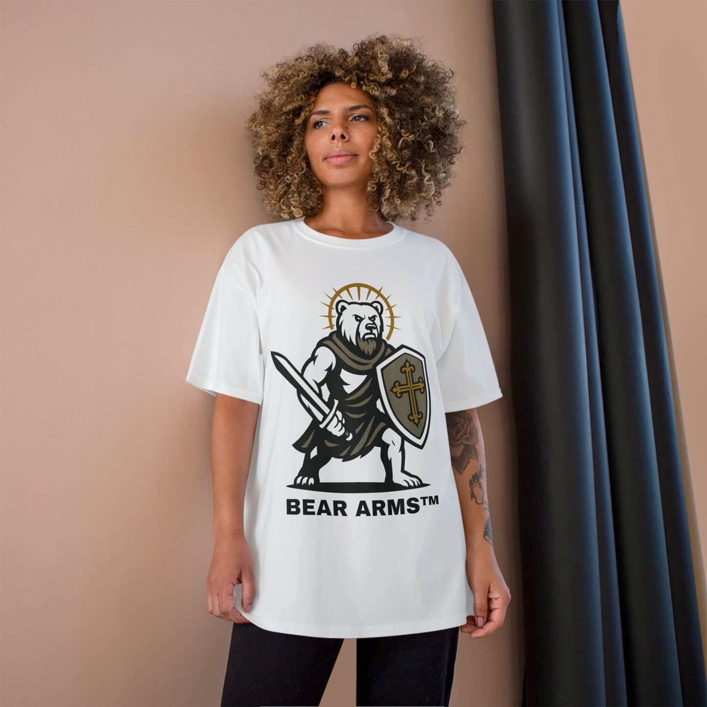 BEAR ARMS™ – BRUTUS THE CRUSADER DEFENDER (CHAMPION™ TEE)
