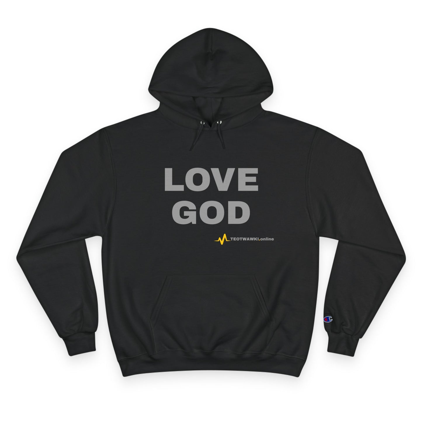 LOVE GOD – Champion® Hoodie