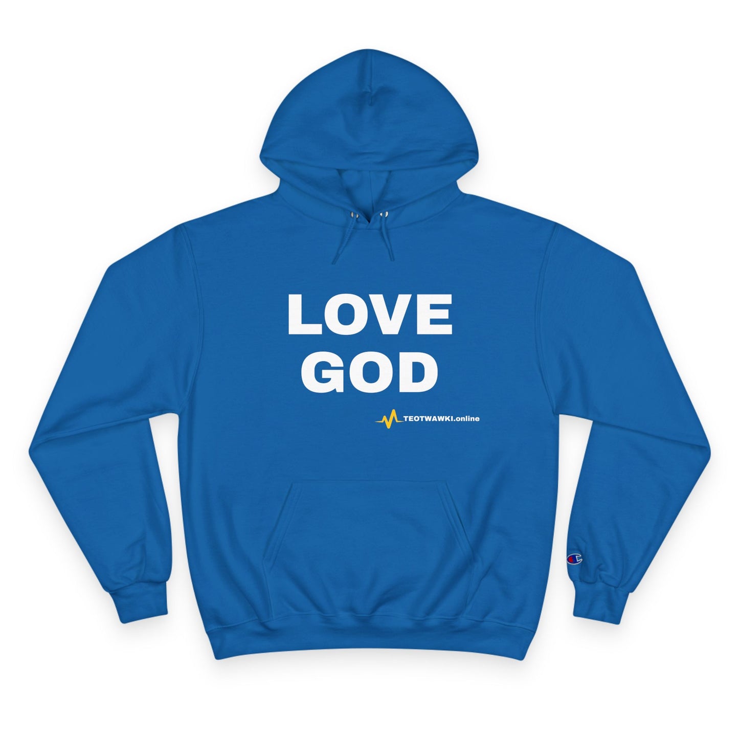 LOVE GOD – Champion® Hoodie