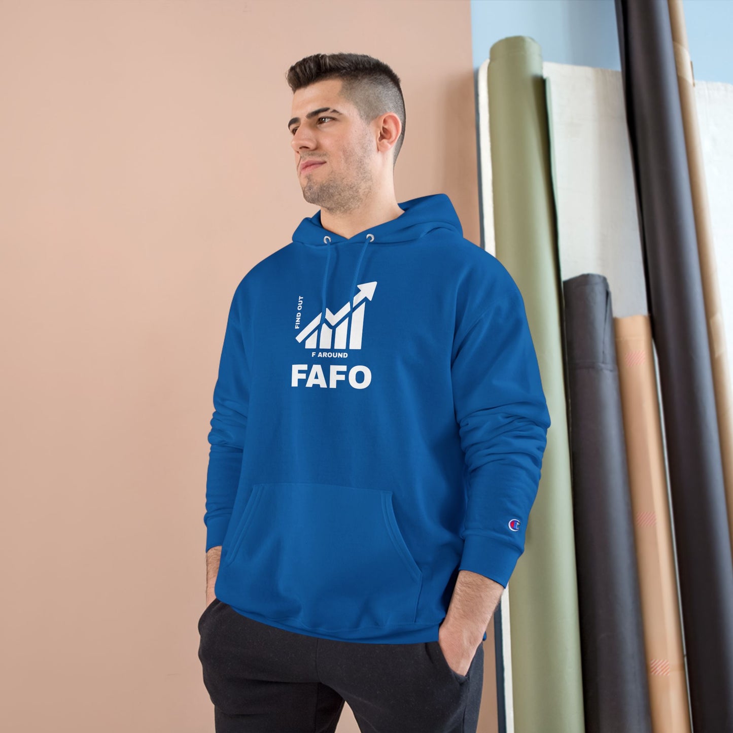 Champion® Hoodie — FAFO WARNING HOODIE