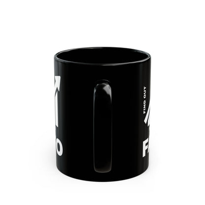 FAFO BLACK MUG — DAILY WARNING STANDARD