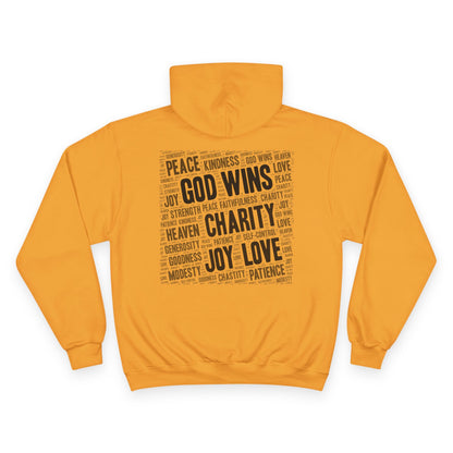GOD WINS WITH VIRTUE ~ Champion Hoodie