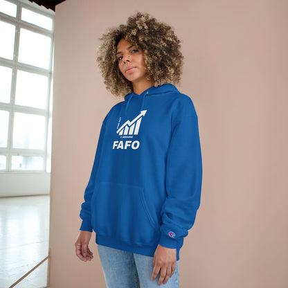 Champion® Hoodie — FAFO WARNING HOODIE