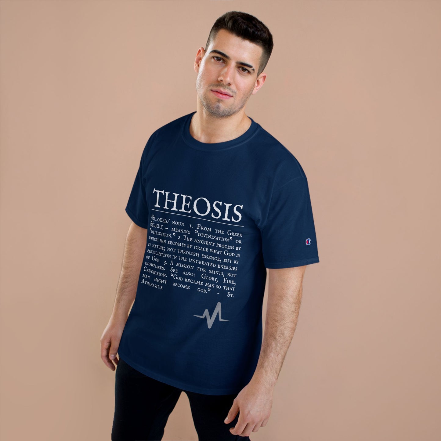 Philosophical Theosis Champion T-Shirt | Spiritual Definition Tee