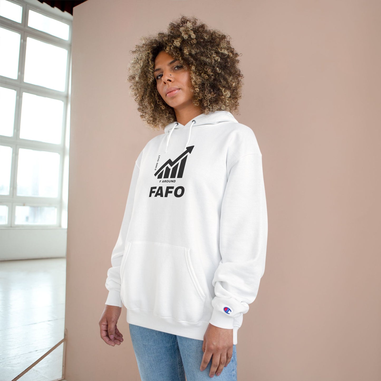 Champion® Hoodie — FAFO WARNING HOODIE