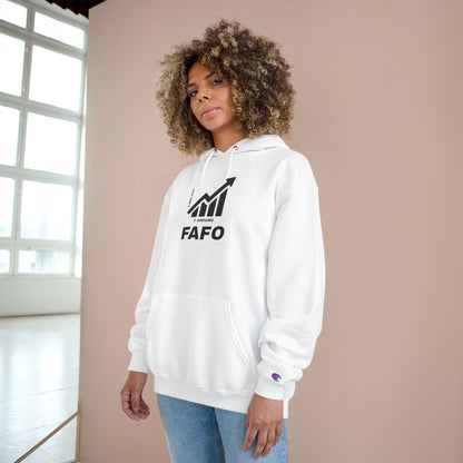 Champion® Hoodie — FAFO WARNING HOODIE