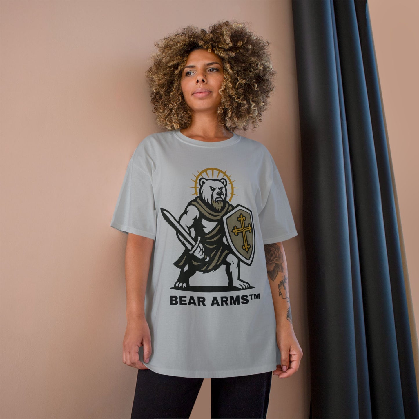 BEAR ARMS™ – BRUTUS THE CRUSADER DEFENDER (CHAMPION™ TEE)