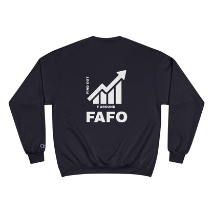 Champion® Sweatshirt — FAFO WARNING CREW