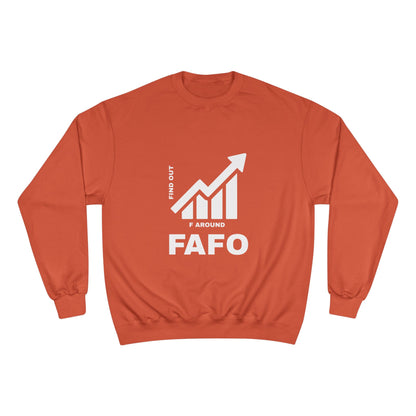 Champion® Sweatshirt — FAFO WARNING CREW
