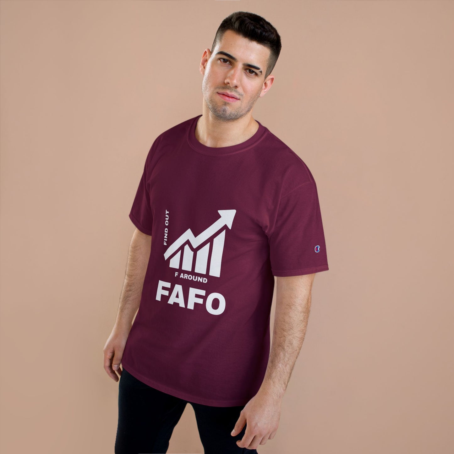 Champion® T-Shirt — FAFO WARNING TEE