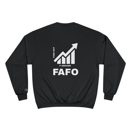 Champion® Sweatshirt — FAFO WARNING CREW