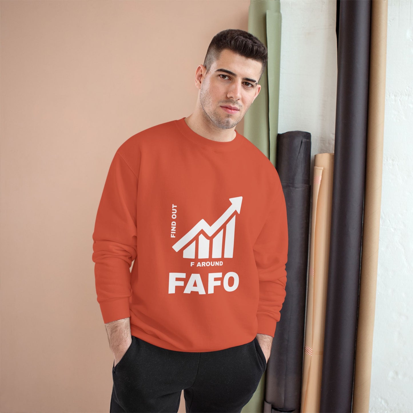 Champion® Sweatshirt — FAFO WARNING CREW