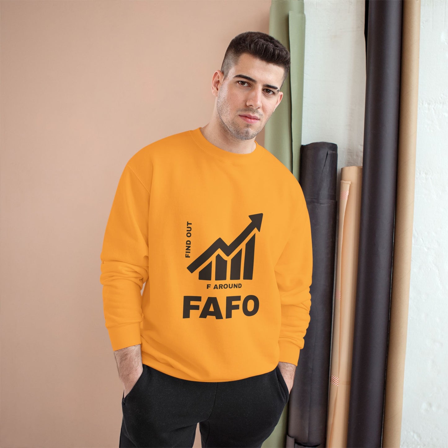 Champion® Sweatshirt — FAFO WARNING CREW