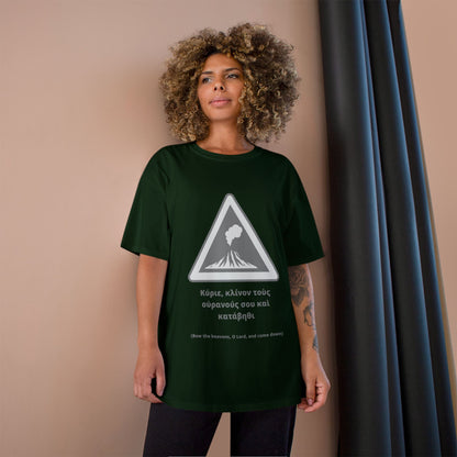 "Bow the Heavens" – Psalm 144:5 Champion® Tee