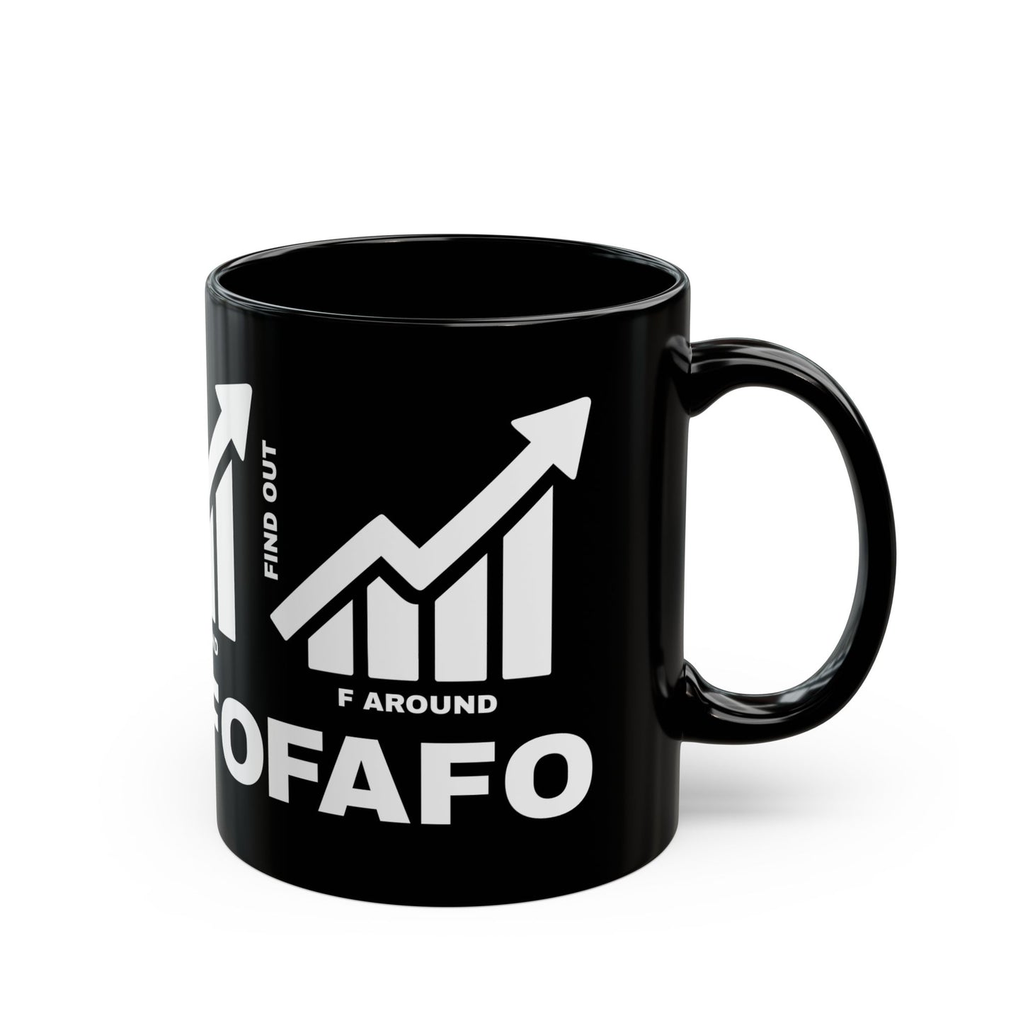 FAFO BLACK MUG — DAILY WARNING STANDARD