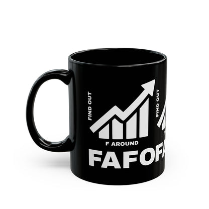 FAFO BLACK MUG — DAILY WARNING STANDARD