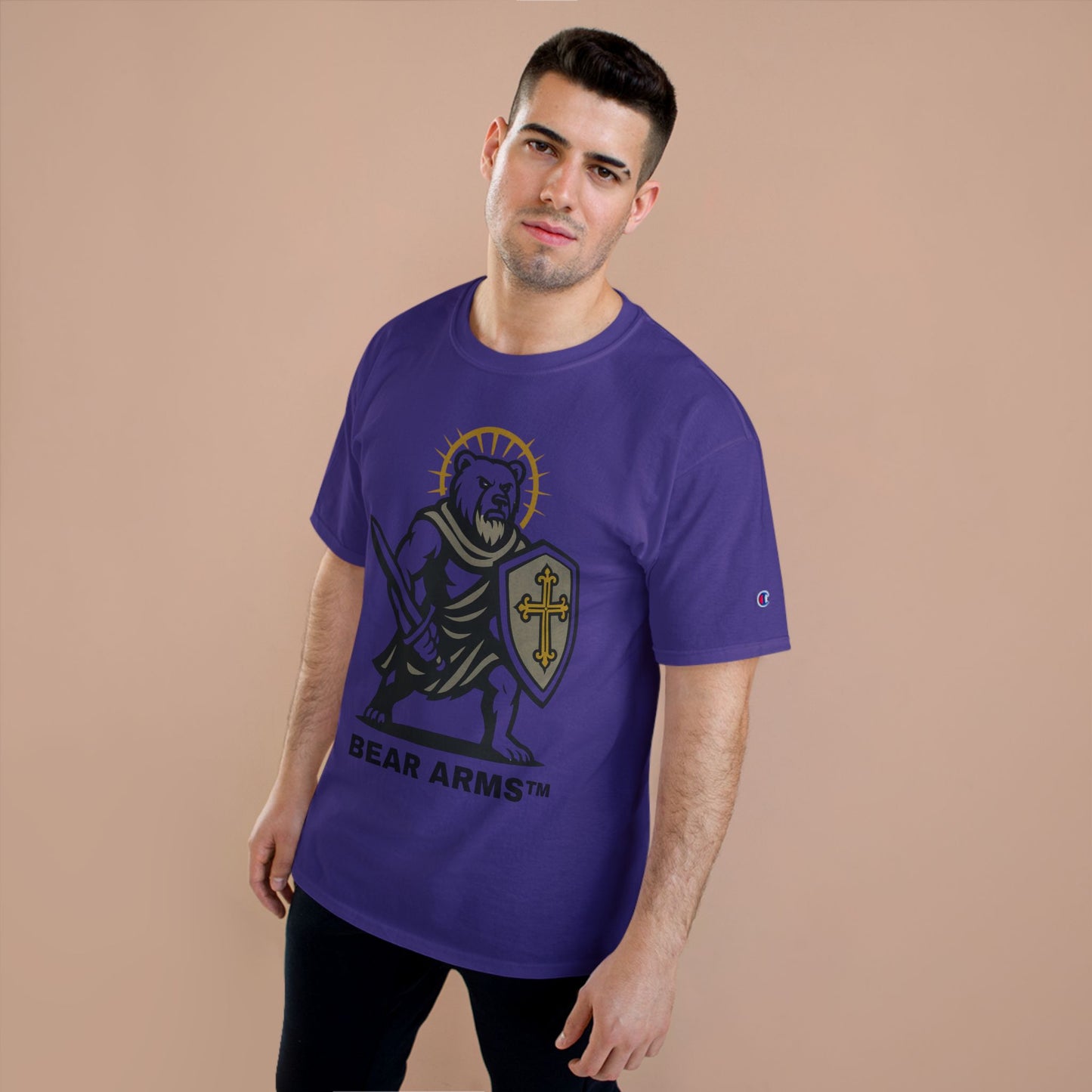 BEAR ARMS™ – BRUTUS THE CRUSADER DEFENDER (CHAMPION™ TEE)