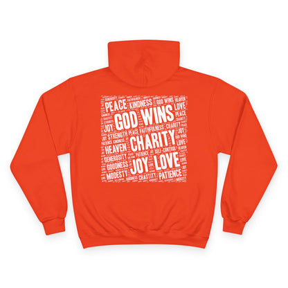 GOD WINS WITH VIRTUE ~ Champion Hoodie