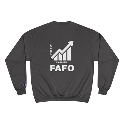 Champion® Sweatshirt — FAFO WARNING CREW