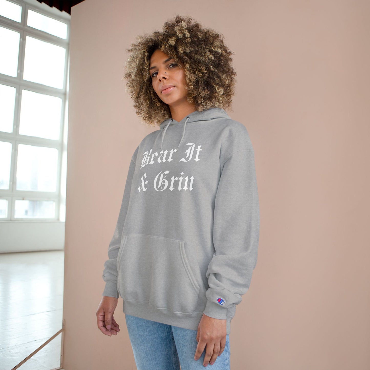 BEAR IT & GRIN™ CHAMPION HOODIE