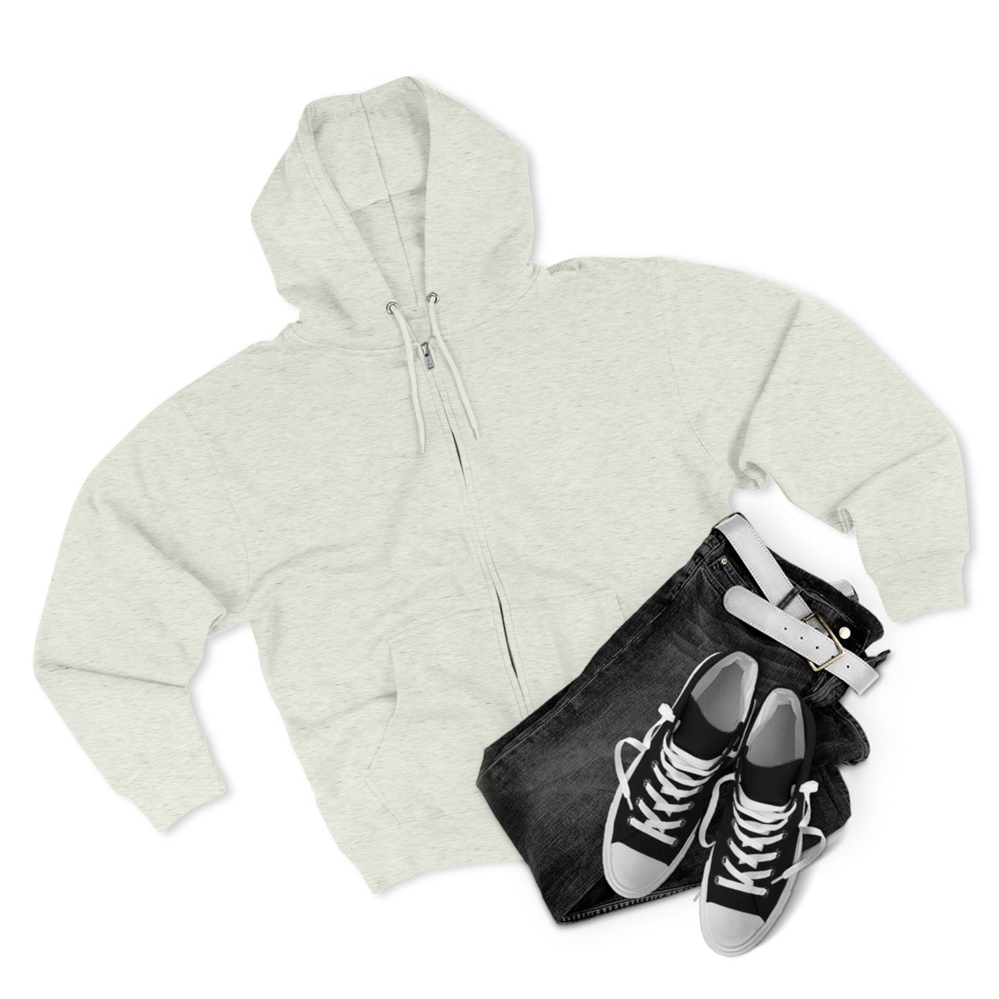 Χριστοφόρος  - Bear Christ. Fight on.  ~ Zip Hoodie – Back Design Only