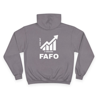 Champion® Hoodie — FAFO WARNING HOODIE