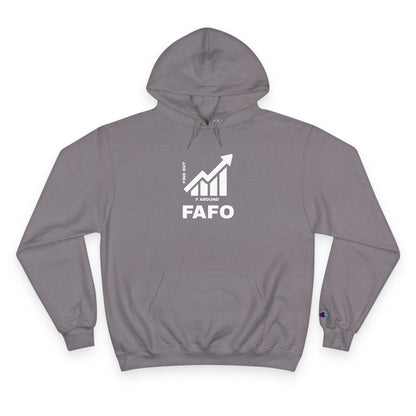 Champion® Hoodie — FAFO WARNING HOODIE