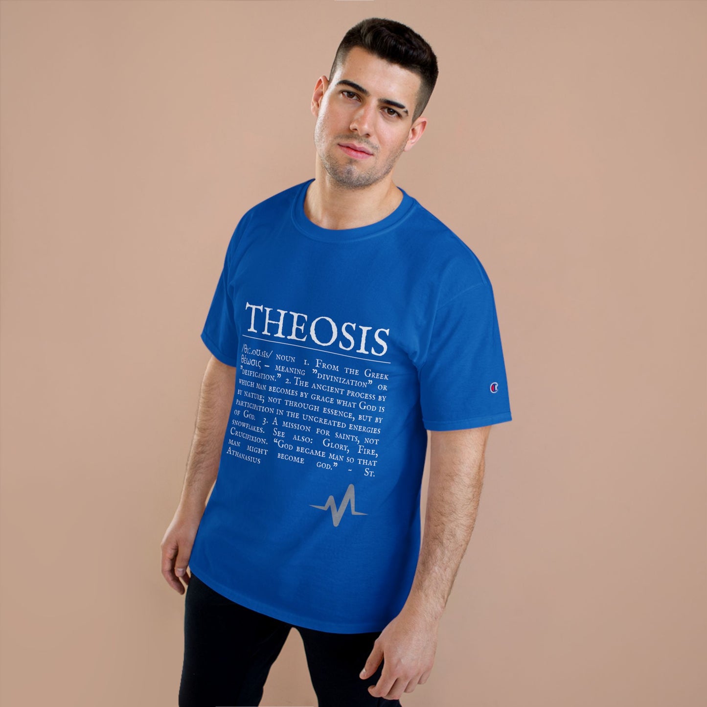 Philosophical Theosis Champion T-Shirt | Spiritual Definition Tee