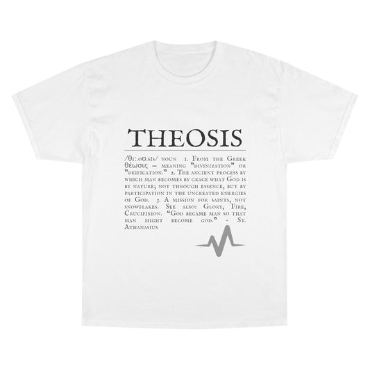Philosophical Theosis Champion T-Shirt | Spiritual Definition Tee